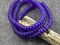 *50* 6x3mm Purple Washed Etched Sapphire Heishi Rondelle Beads